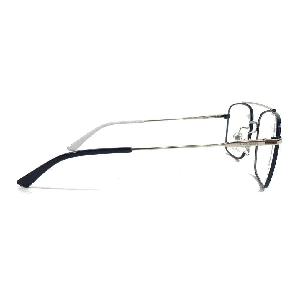 Calvin Klein Eyeglasses Frames CK19104 410 Satin Navy Gunmetal Square 53-17-140